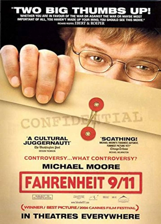 "Fahrenheit 9/11". Plakat filmu