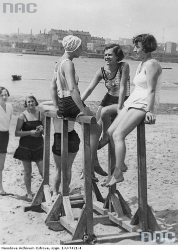 Warszawa. Plaża Poniatówka