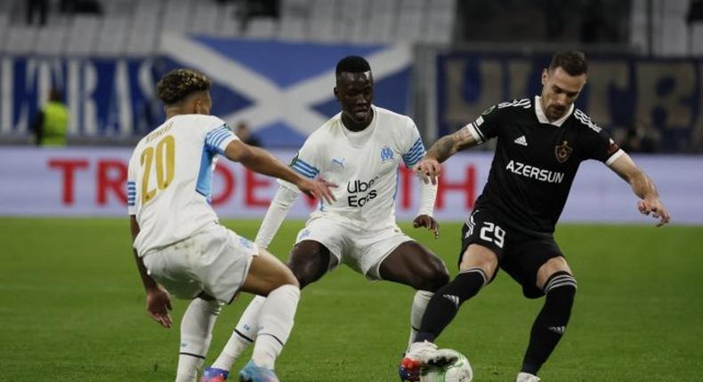 Le milieu de terrain Pape Guèye face à Qarabaq