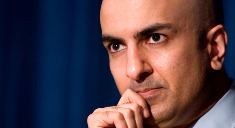 Neel Kashkari, the Treasury Department's interim assistant secretary for financial stability, waits to speak about a plan to ease mortgage payments for troubled borrowers through mortgage finance giants Fannie Mae and Freddie Mac during a news conference in Washington November 11, 2008.