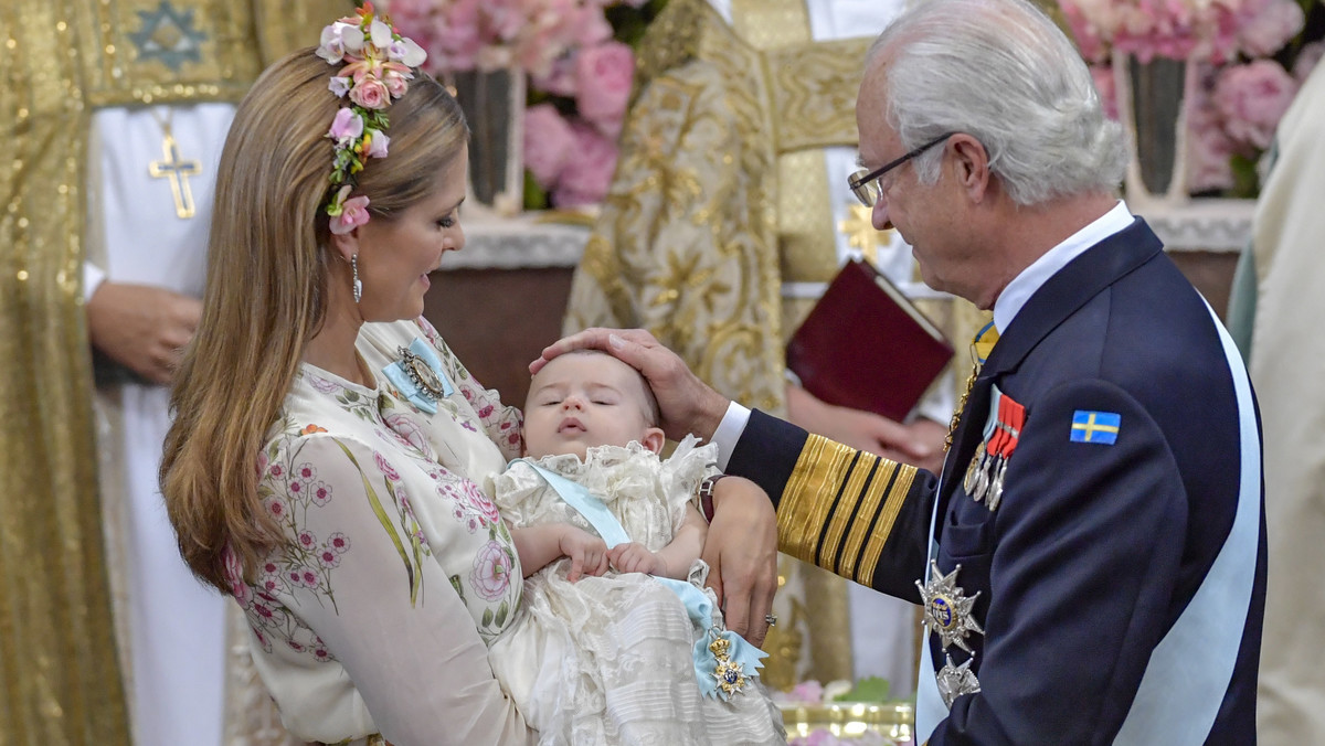 epa06793032 - SWEDEN ROYALTY PRINCESS ADRIENNE CHRISTENING (Princess Adrienne's christening ceremony)