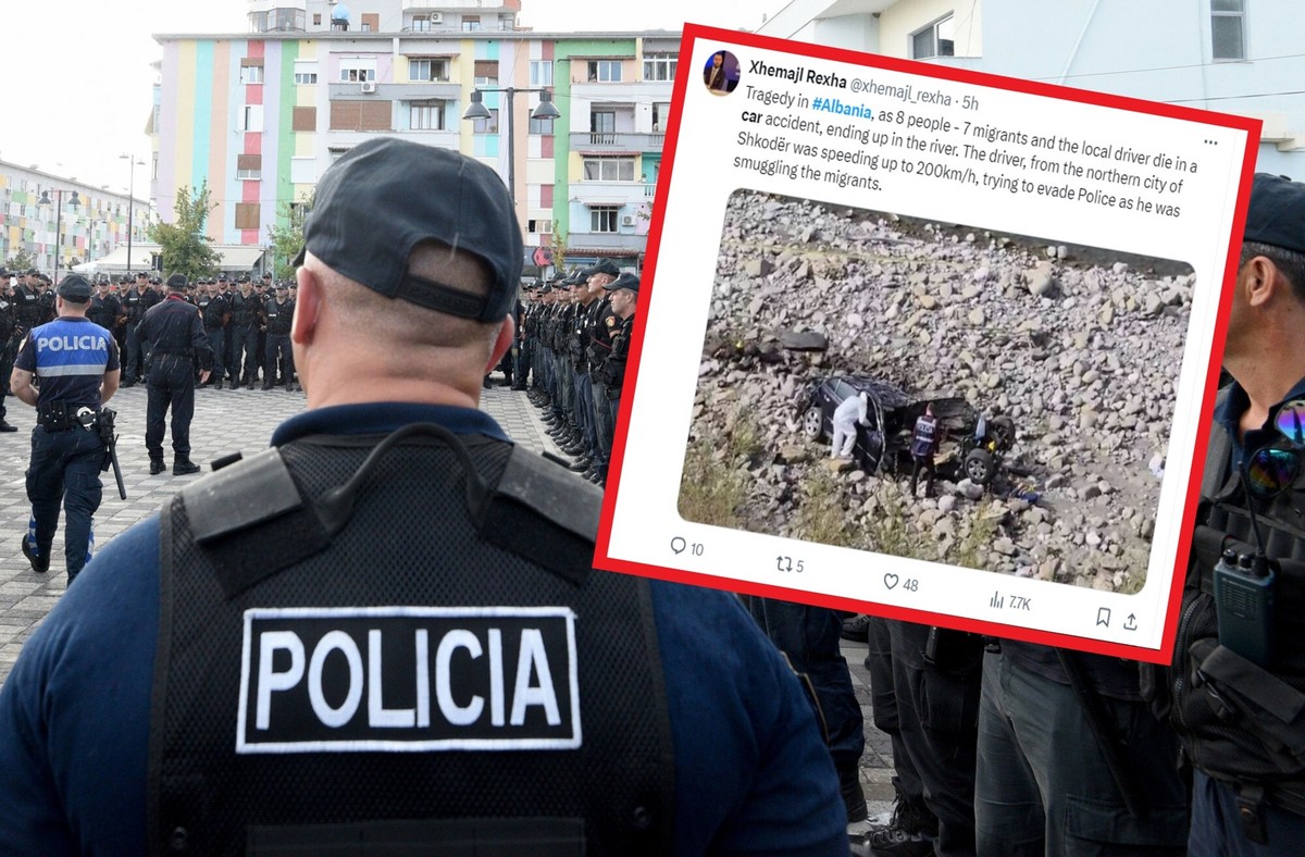 Nielegalni migranci zginęli w wypadku w Albanii