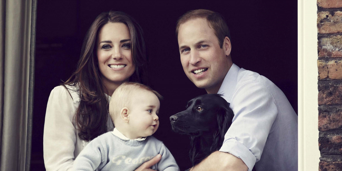Prince William, Catherine, Duchess of Cambridge and their son Prince George