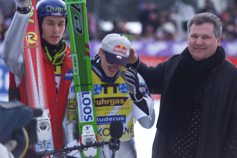 Sven Hannavald, Adam Małysz i Aleksander Kwaśniewski