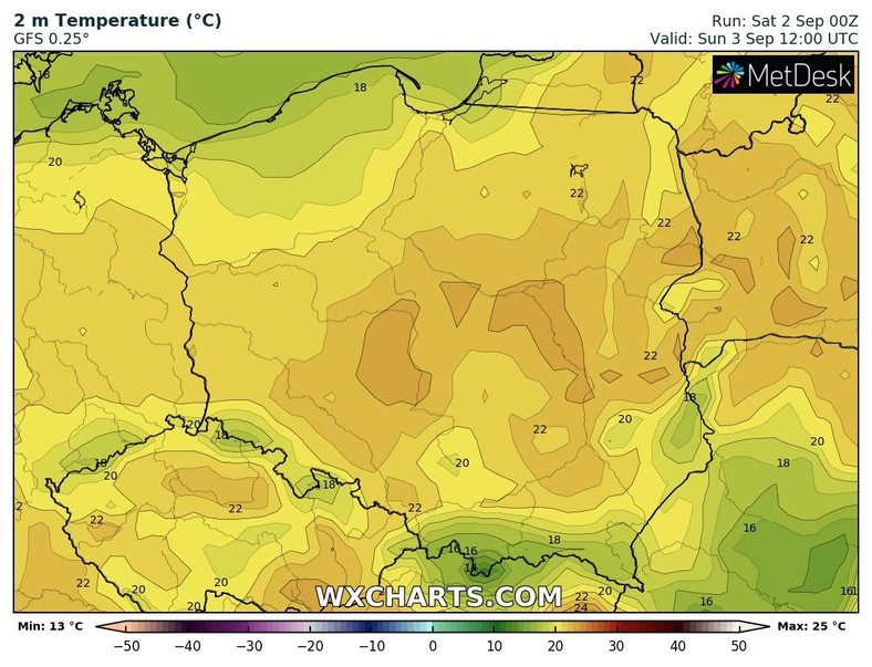 Temperatura, jak na początek września, będzie całkiem przyjemna