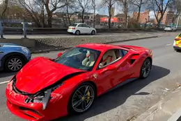 Kierowca Ferrari nie nacieszył się długo nowym nabytkiem. Rozbił je po 3 km