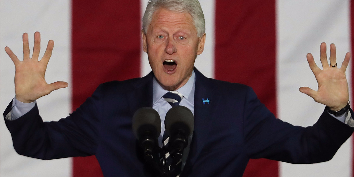 BILL CLINTON: 'One thing' Trump knows 'is how to get angry, white men to vote for him'