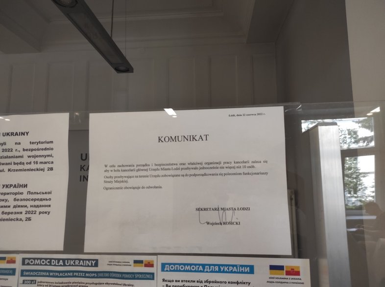 Komunikat sekretarza miasta