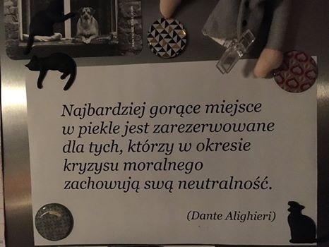 motto na lodówce Grzegorza Turnaua