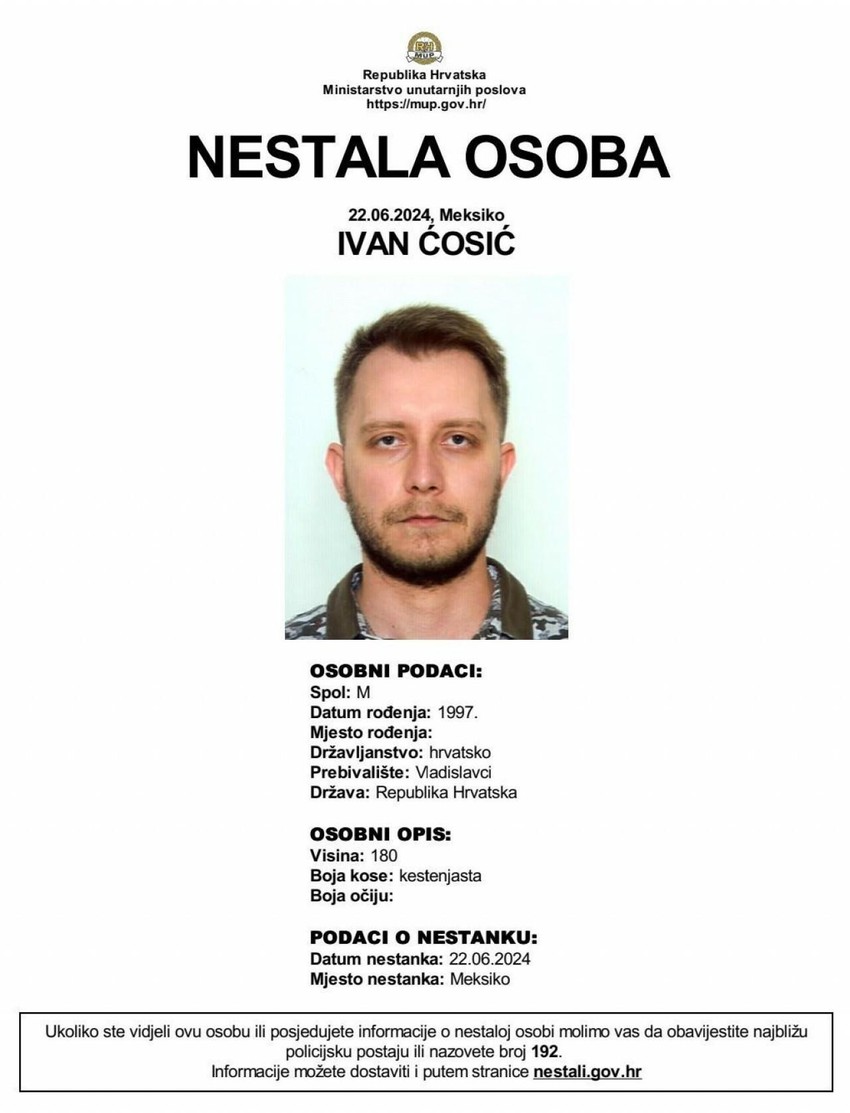 Nestali Ivan Ćosić