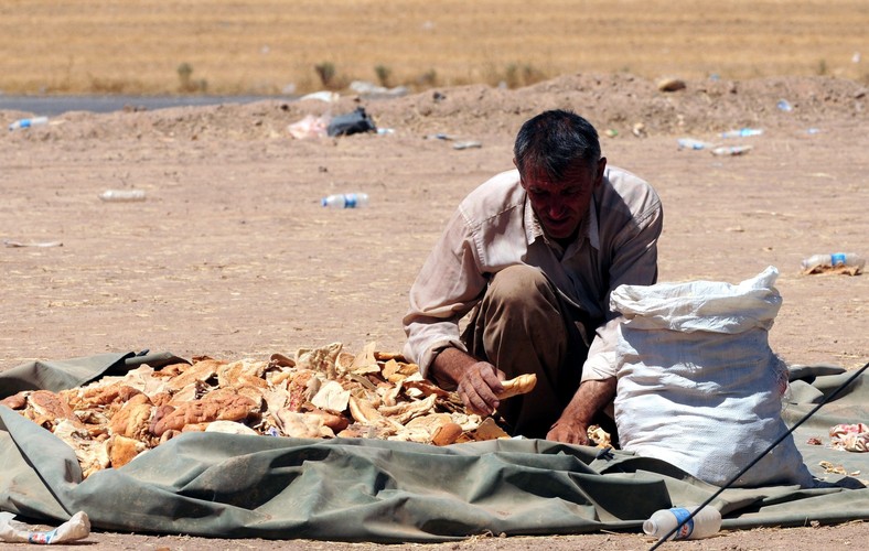 Obóz uchodźców w poblizu miasta Erbil