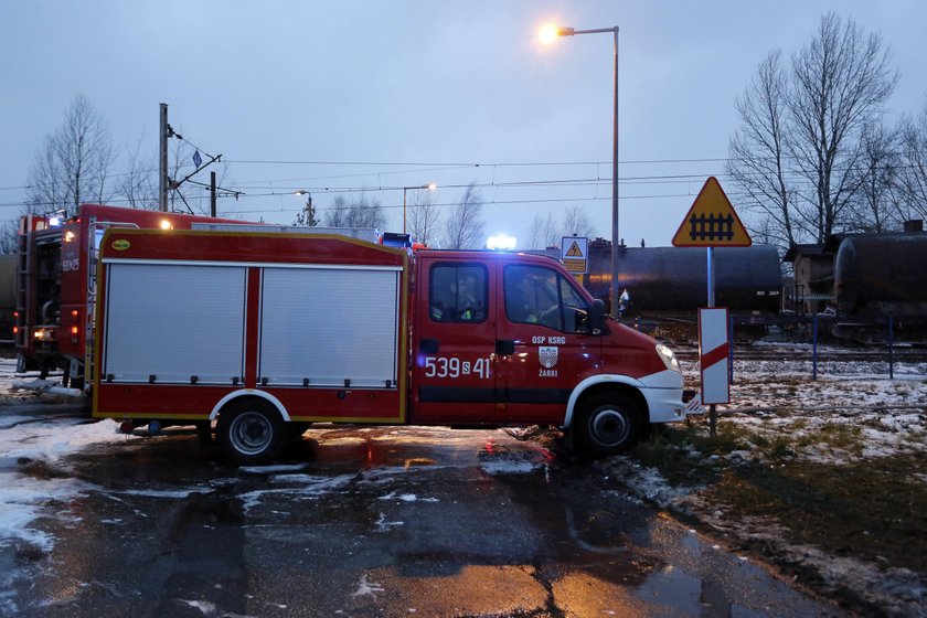 Myszków. Zderzenie pociągów towarowych