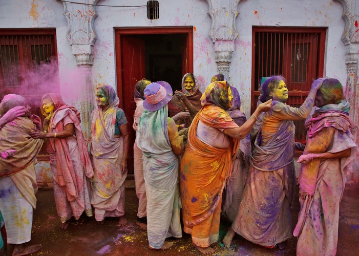 Kolorowe święto w Indiach