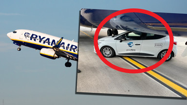 Samolot Ryanaira zderzył się z… samochodem 
