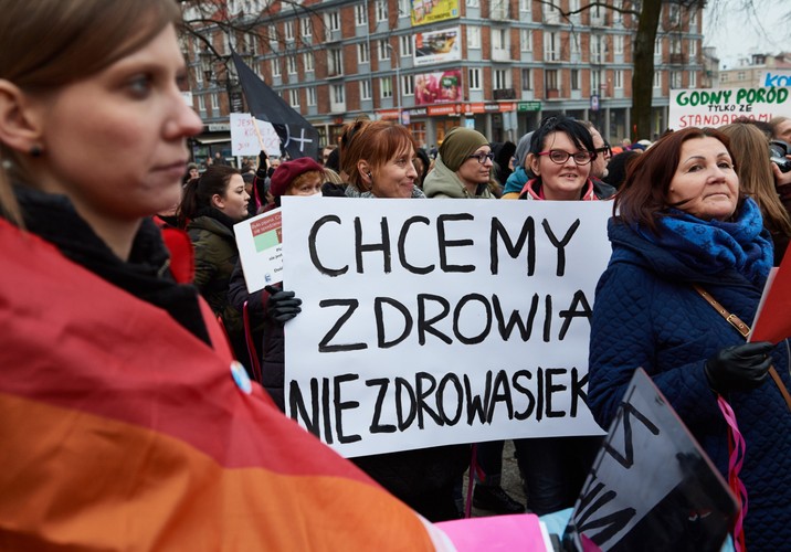 Gdańsk, 08.03.2017. Uczestnicy Manify Trójmiasto w Gdańsku,  PAP/Adam Warżawa