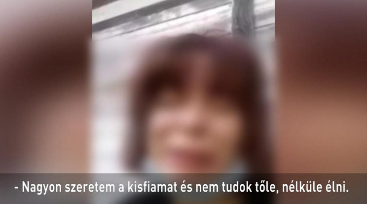 B. Katalin nyolc késszúrással végzett kisfiával / Fotó: TV2