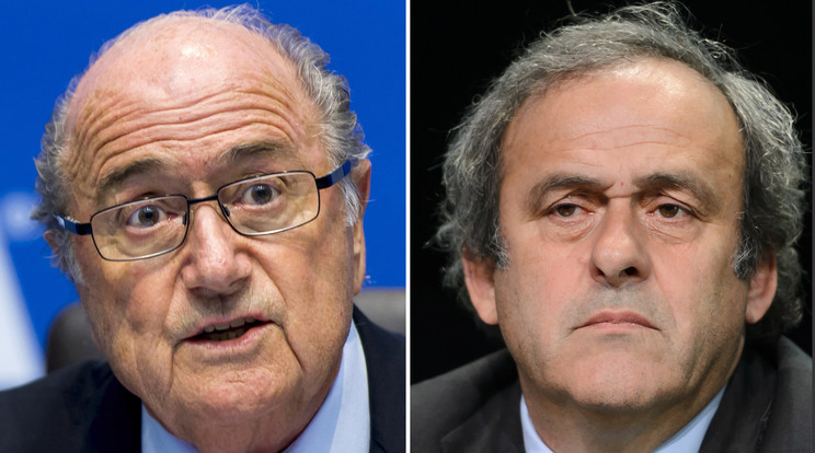 Blatter (balra) és Platini büntetését mérsékelték/Fotó: AFP