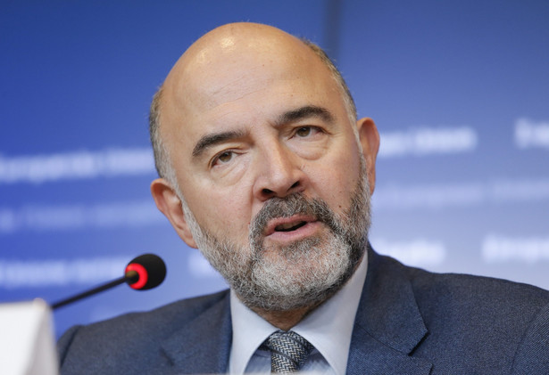 Unijny komisarz ds. gospodarczych, finansowych i podatków Pierre Moscovici