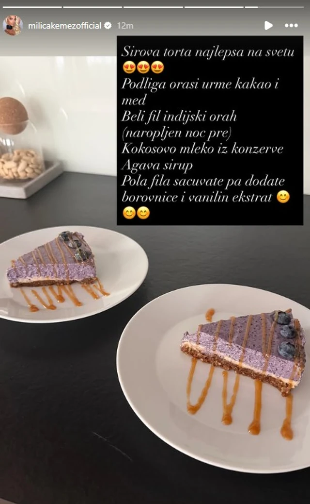 Recept za sirovu tortu: Milica Kemez tvrdi da je najlepša na svetu, a potrebno je svega devet sastojaka!