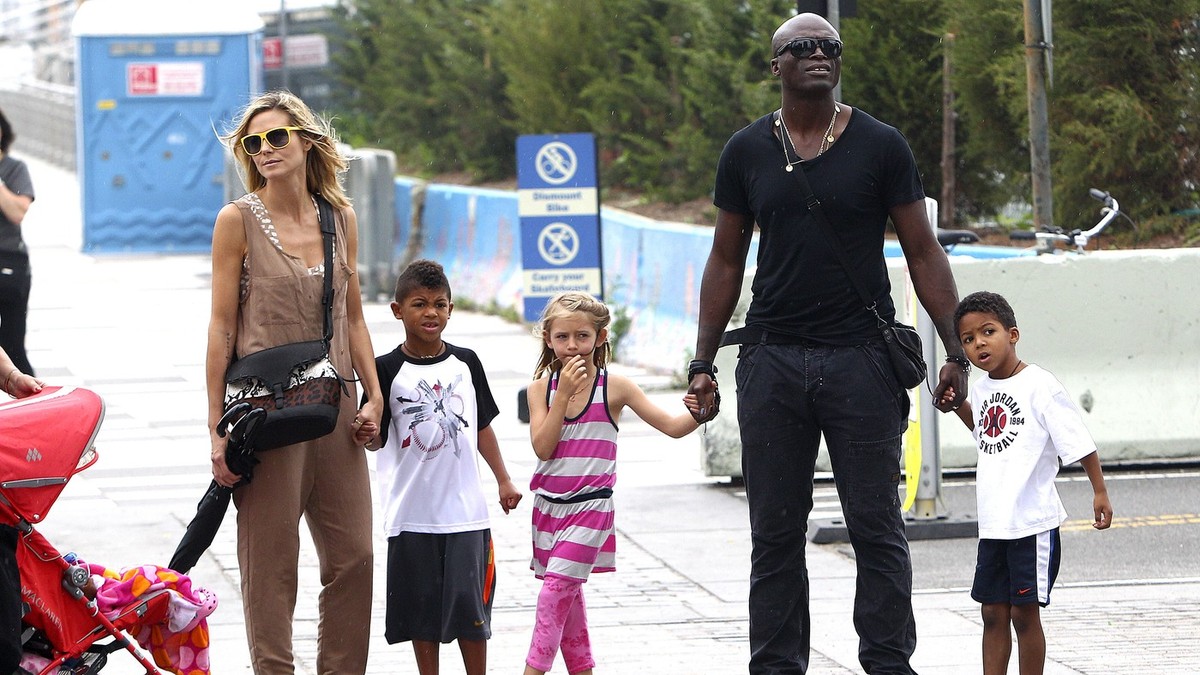 Hajdi Klum sa ćerkom, sinovima i bivšim mužem Silom 