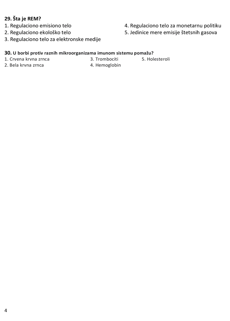 Test opšte informisanosti