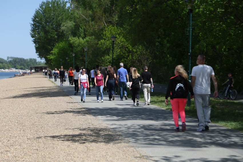 Ada Ciganlija, lepo vreme