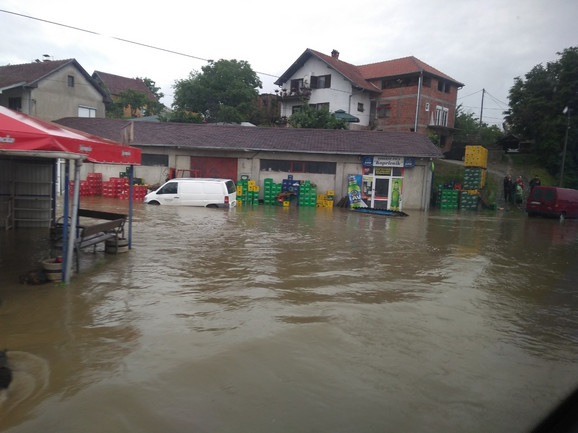 Poplava na ulazu u Kraljevo