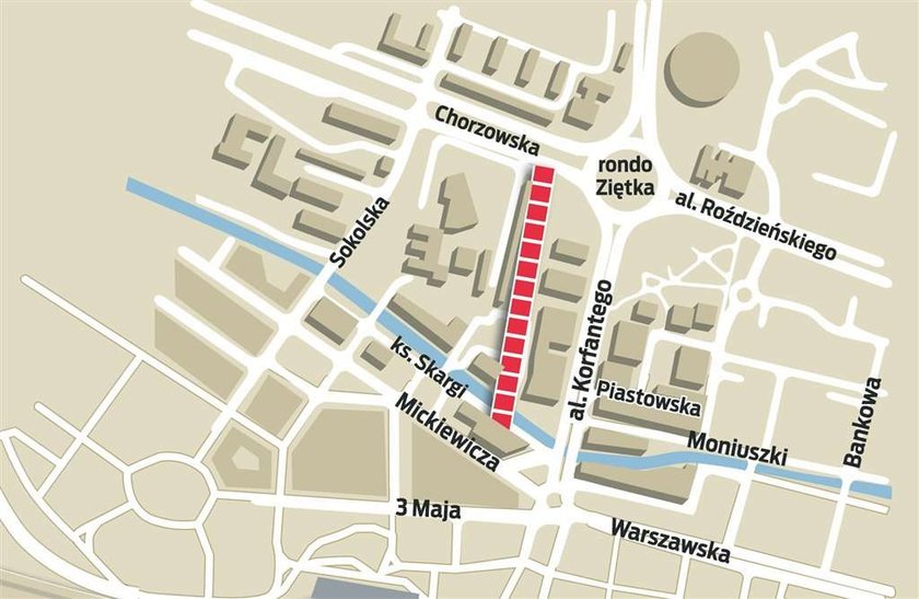 Nowa trasa przetnie centrum Katowic