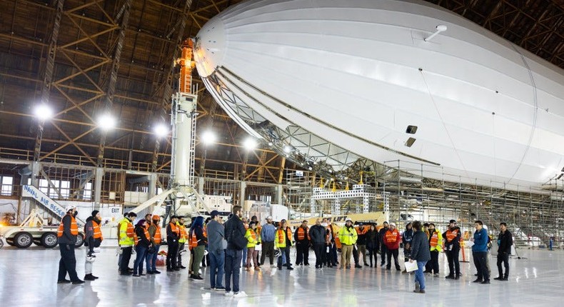 Sergey Brin's secretive airship company, LTA Research, recently received clearance for its massive Pathfinder 1 to take the skies at heights of up to 1,500 feet.  LTA Research via LinkedIn