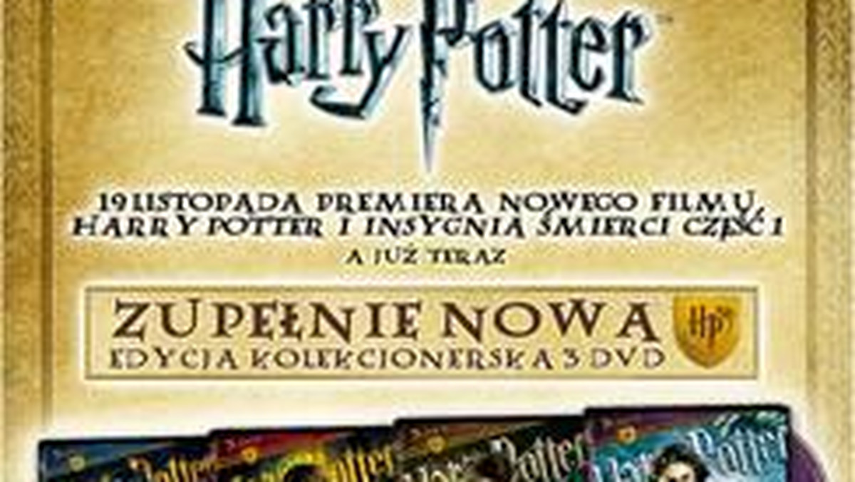 Pierwsze cztery części "Harry'ego Pottera" doczekały się nowego, kolekcjonerskiego wydania na DVD. Filmy do nabycia juz od 12 listopada.