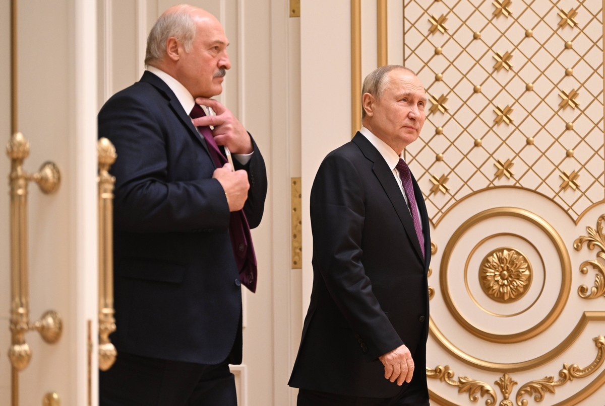 Alaksandr Łukaszenka i Władimir Putin