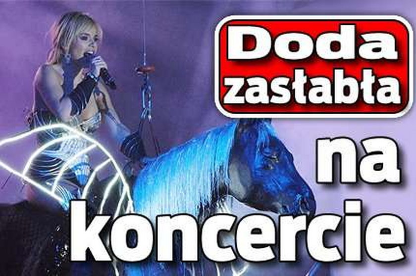 Doda zasłabła na koncercie