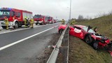 Ferrari rozbite. Za kierownicą miał siedzieć syn znanego biznesmena i byłego senatora