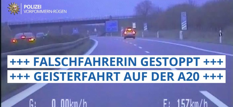 Polka w Niemczech pędziła pod prąd 210 km/h autostradą. Policja użyła kolczatki