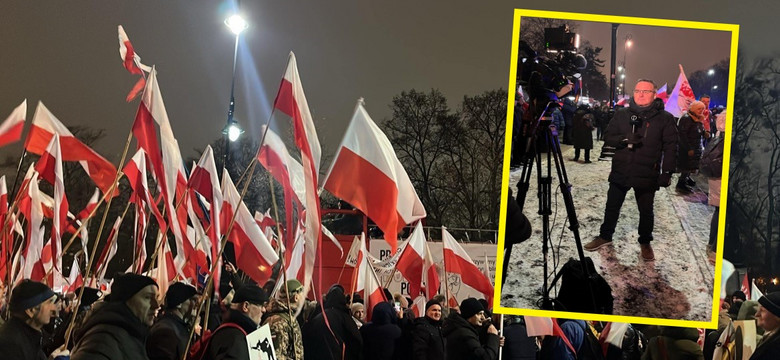 Węgierski dziennikarz relacjonował protest PiS. Ujawnił dlaczego