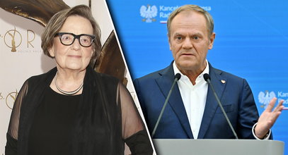 Agnieszka Holland ostro podsumowała Donalda Tuska. Mówi o zmarłym żołnierzu