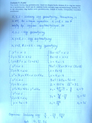 Matura z matematyki - poziom rozszerzony. Odpowiedzi