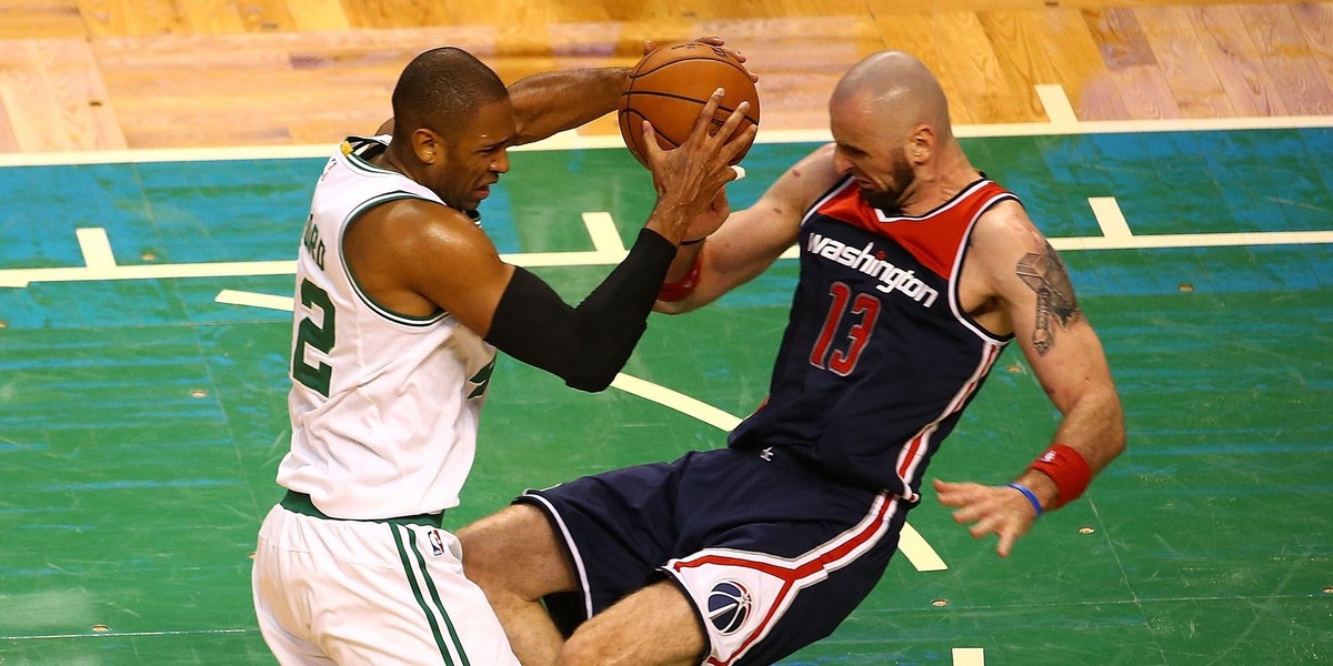 Marcin Gortat bezradny. Washington Wizards przegrali z Boston Celtics