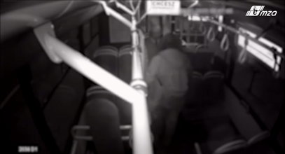 Kierowca autobusu rzucił się na ratunek napastowanej kobiecie. Przerażające nagranie trafiło do sieci