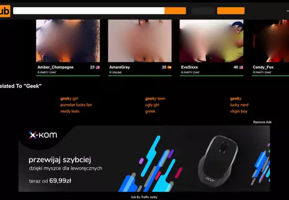 Polska firma reklamuje się na PornHub, pomagając leworęcznym