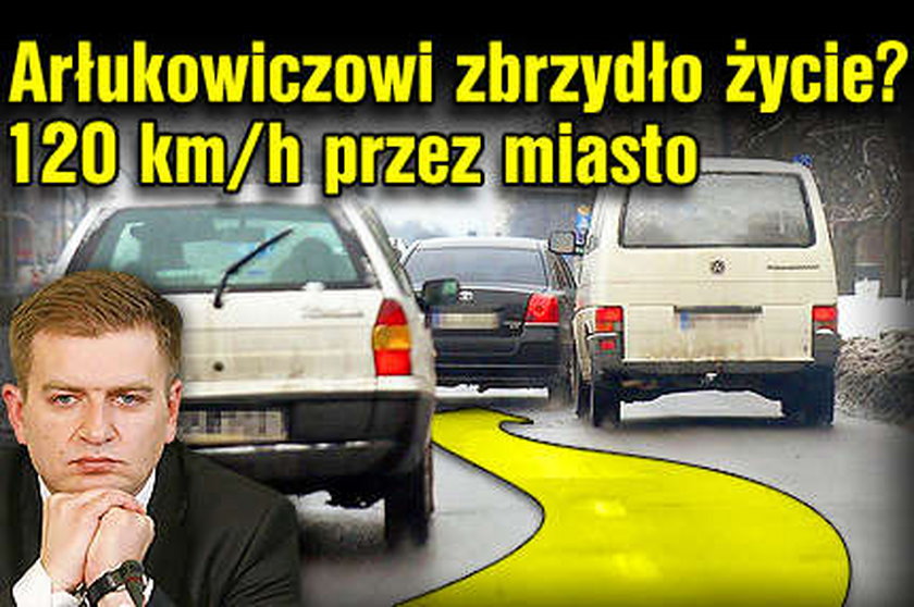 Arłukowicz pędził 120 km/h przez miasto!