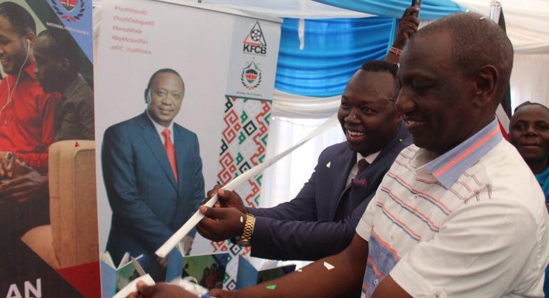 Deputy President William Ruto during the launch of the NYC Strategic Plan