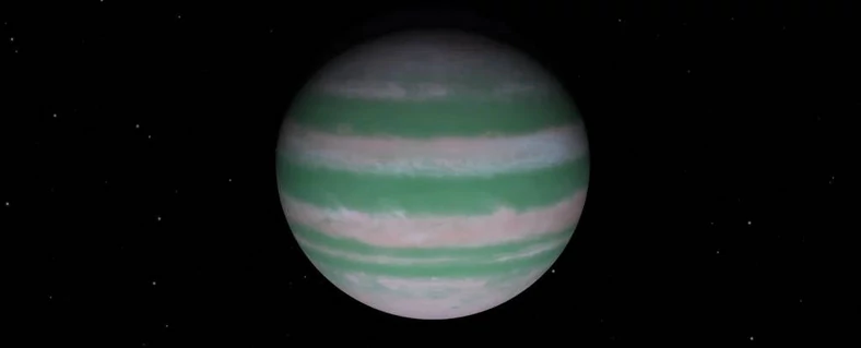 Wizualizacja egzoplanety TYC 8998-760-1 b