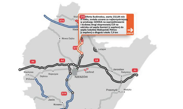 S19 - odcinek Kamień - Sokołów Małopolski