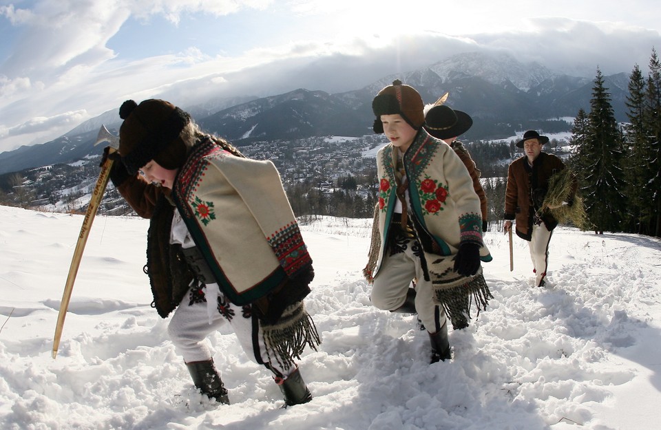 ZAKOPANE BOŻE NARODZENIE GÓRALE CHOINKA