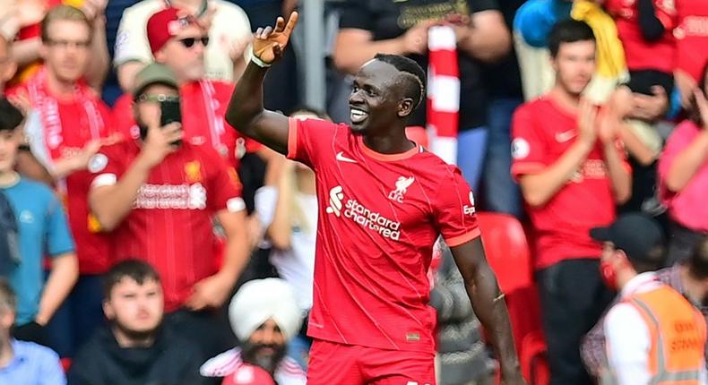 Sadio Mane has scored in nine consecutive league games against Crystal Palace
