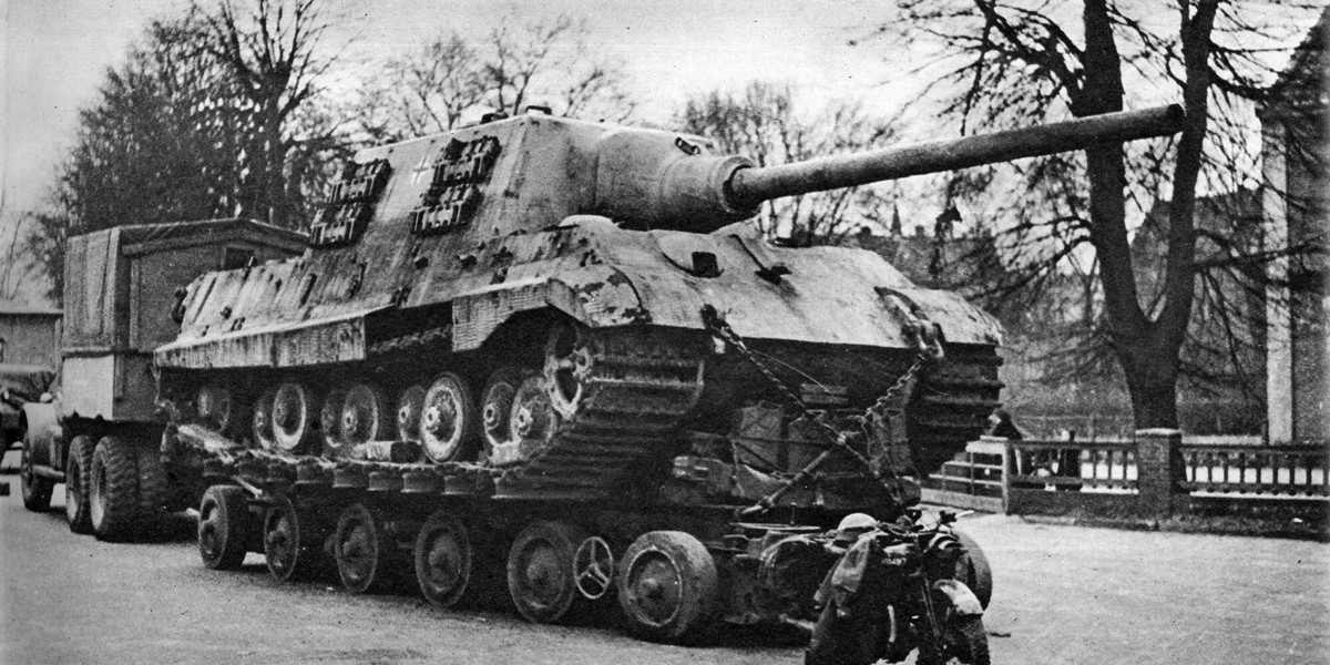 Niemiecki czołg z czasów II wojny światowej.