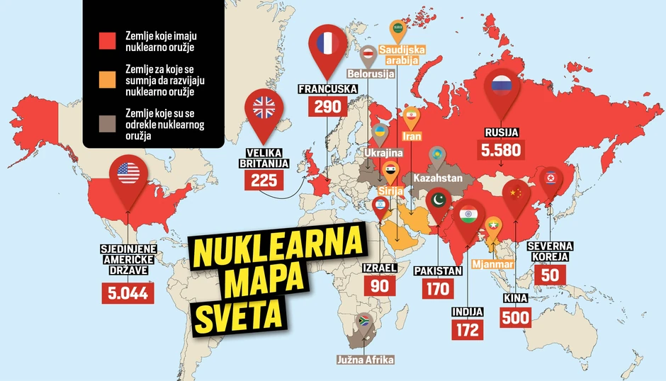 Nuklearna mapa sveta