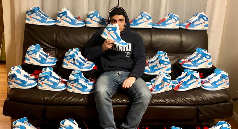 Isaac Davydov is a sneaker reseller.