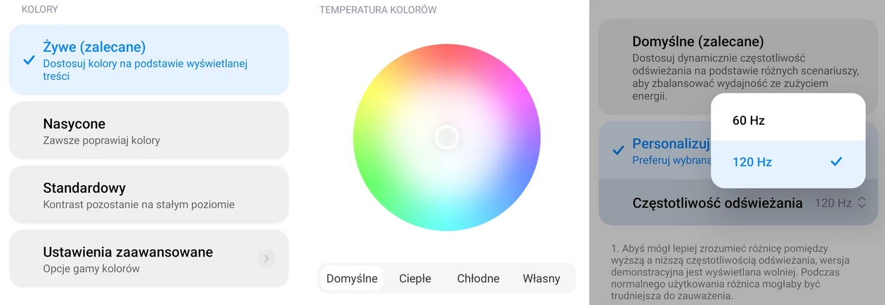 Podstawowe ustawienia ekranu w menu Redmi Note 12 Pro+ 5G